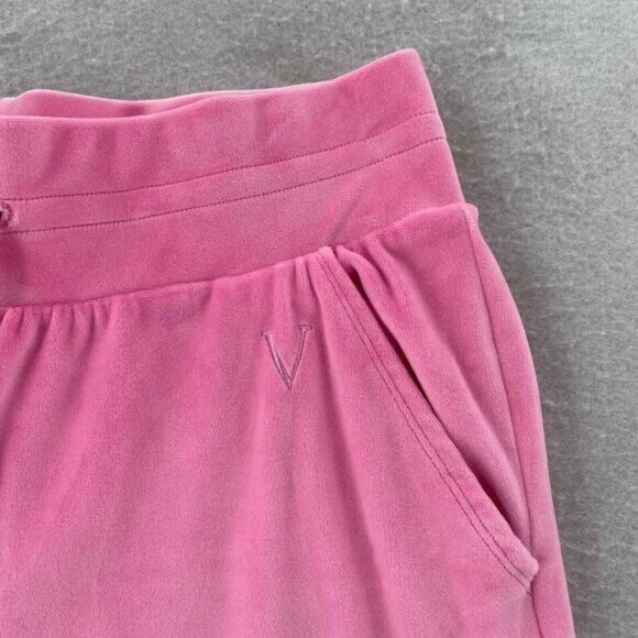 Victorias Secret L TRACKSUIT SET Full-zip Hoodie+jogger pant PINK VELOUR - Picture 9 of 16